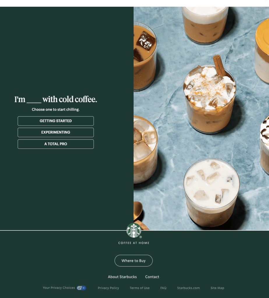 Starbucks Web Quiz, Lemon Water Collective